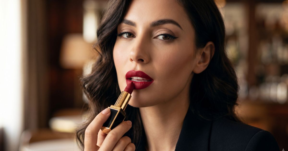 Red lipstick